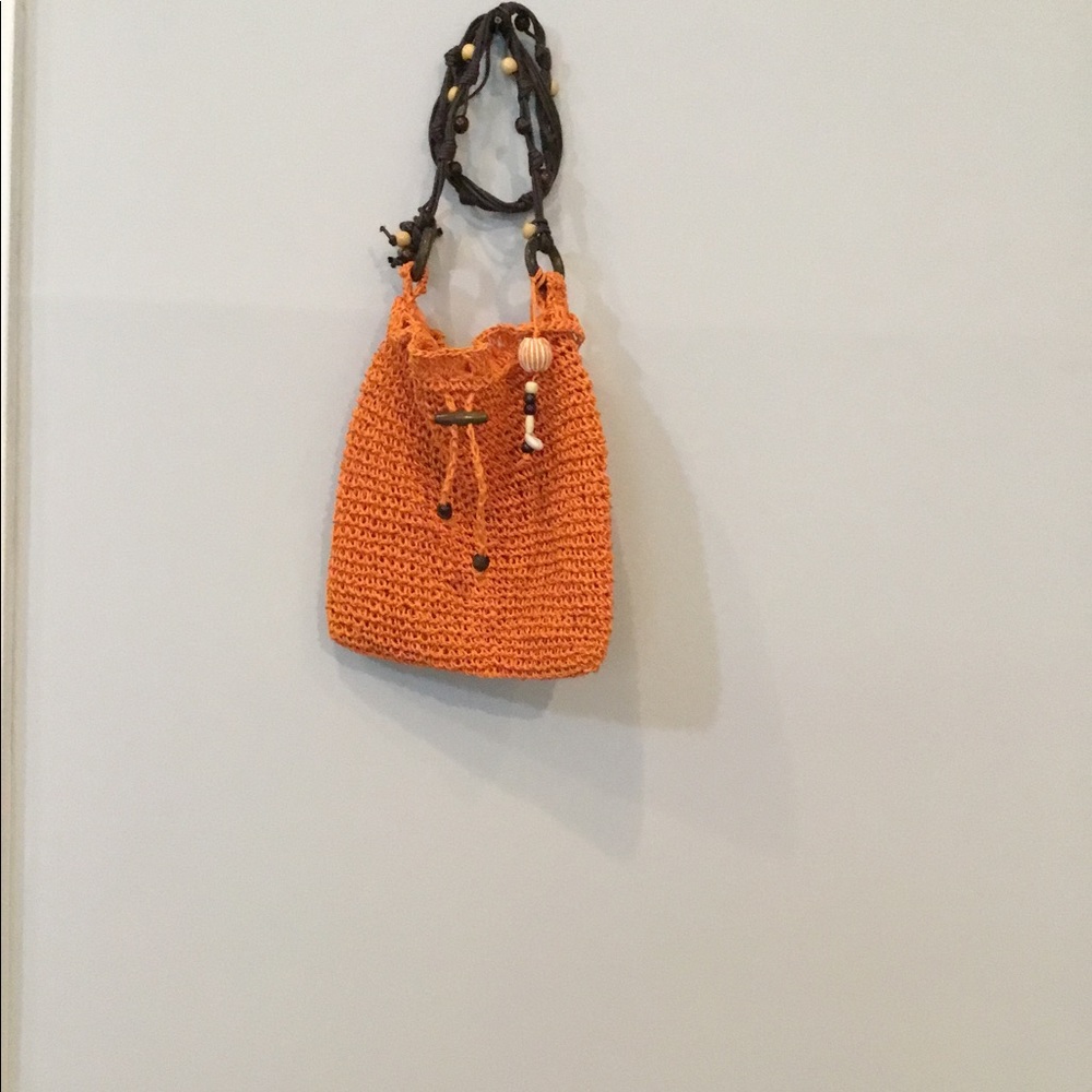 Orange Crochet Purse
